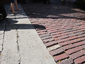 Brick streets near Mallory Square