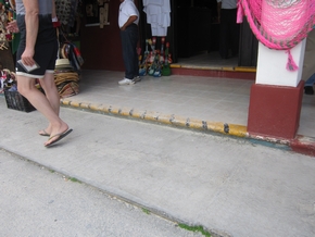 Entrances to restaurants usually don’t have ramps