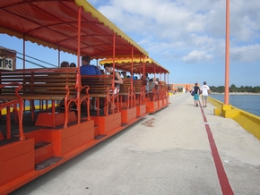 Trolley on pier is not accessible