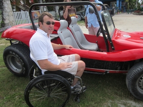 Dune buggy tours are challenging to access